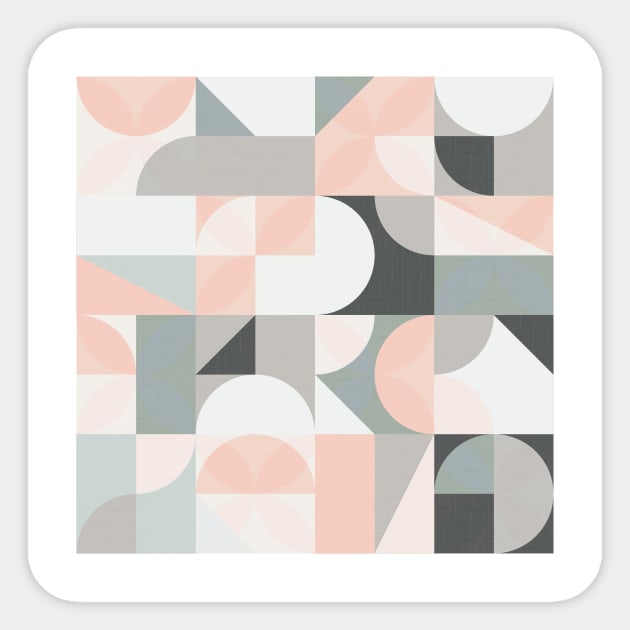 Mid Century Shapes N.08 / Neutral Minimalism Sticker by matise